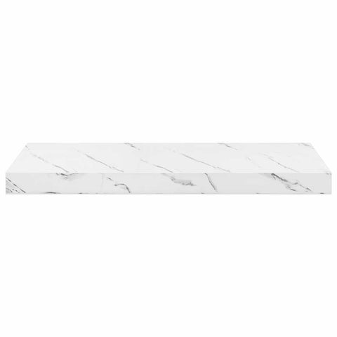 vidaXL Wall Shelf 4 pcs White Marble 60 x 23 x 4 cm Engineered Wood