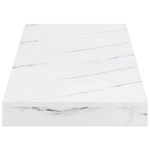 vidaXL Wall Shelf 4 pcs White Marble 60 x 23 x 4 cm Engineered Wood