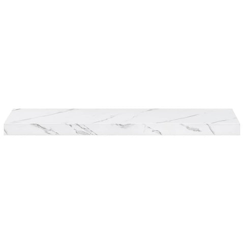 vidaXL Wall Shelf White Marble 80 x 23.5 x 4 cm Engineered Wood