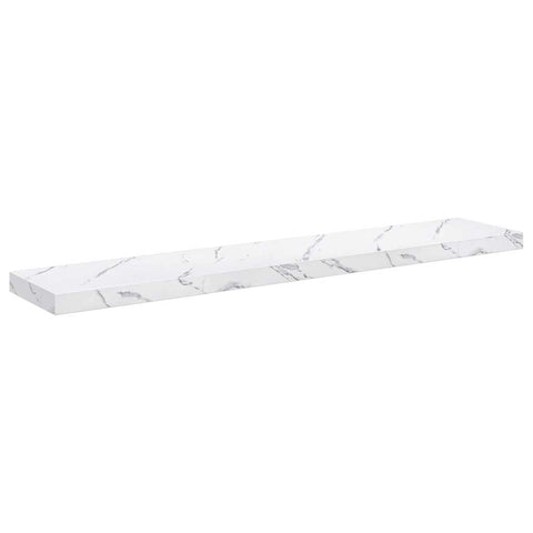 vidaXL Wall Shelf 4 pcs White Marble 120 x 23.5 x 4 cm Engineered Wood