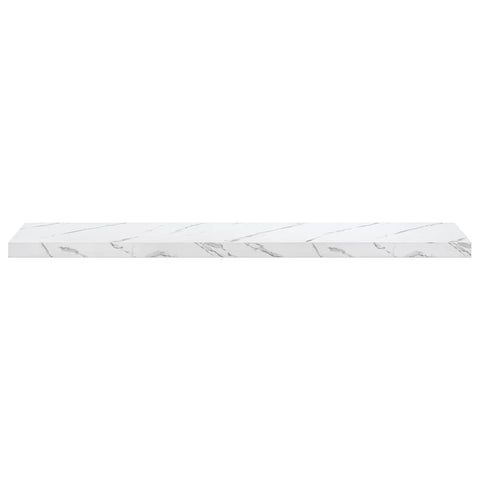 vidaXL Wall Shelf 4 pcs White Marble 120 x 23.5 x 4 cm Engineered Wood