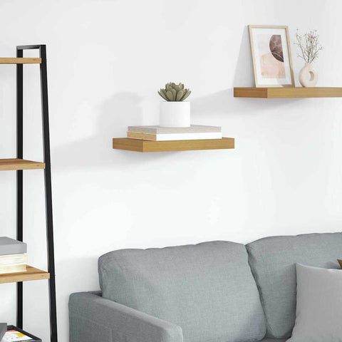 vidaXL Wall Shelf Wall-mounted Beige 40 x 23.5 x 4 cm Engineered Wood