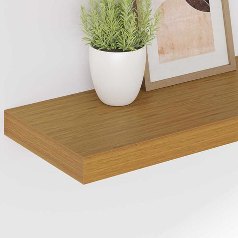 vidaXL Wall Shelf 4 pcs Beige 50 x 23.5 x 4 cm Engineered Wood