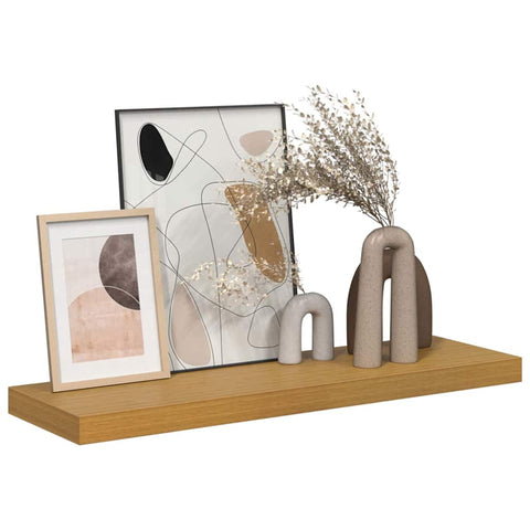 vidaXL Wall Shelf Wall-mounted Beige 90 x 23.5 x 4 cm Engineered Wood