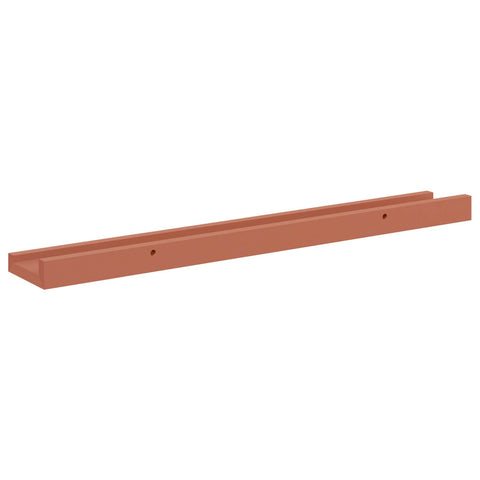 vidaXL Wall Shelf with Shelf 2 pcs Red 60 x 9 x 3 cm Engineered Wood