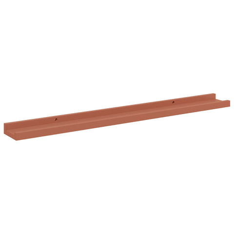 vidaXL Wall Shelf with Shelf 2 pcs Red 80 x 9 x 3 cm Engineered Wood