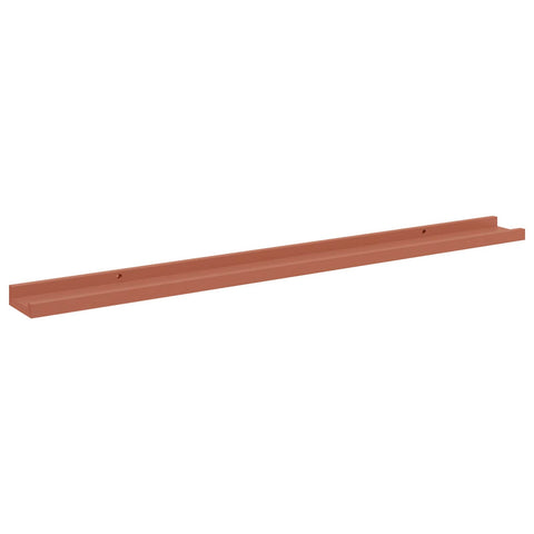 vidaXL Wall Shelf with Shelf 2 pcs Red 100 x 9 x 3 cm Engineered Wood