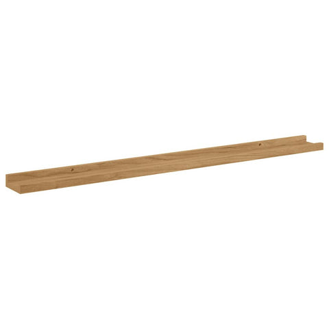 vidaXL Wall Shelf 2 pcs Brown 100 x 9 x 3 cm Engineered Wood