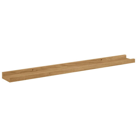 vidaXL Wall Shelf with Shelf 4 pcs Brown 80 x 9 x 3 cm Engineered Wood