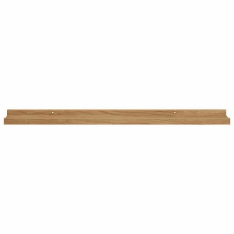 vidaXL Wall Shelf with Shelf 4 pcs Brown 80 x 9 x 3 cm Engineered Wood