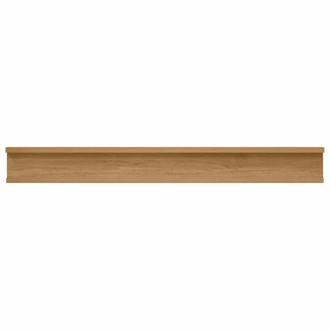 vidaXL Wall Shelf with Shelf 4 pcs Brown 80 x 9 x 3 cm Engineered Wood