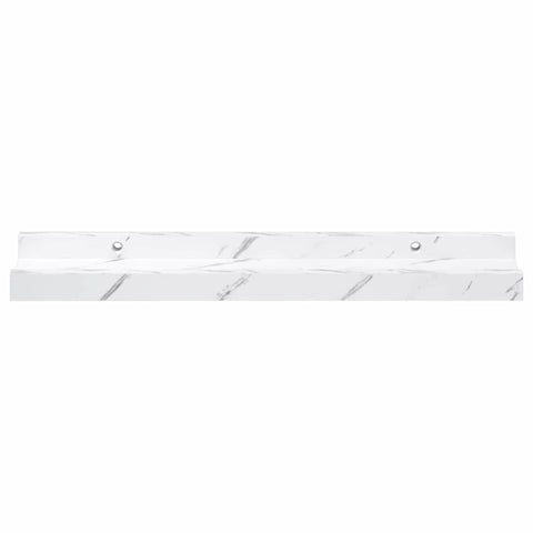 vidaXL Wall Shelf 2 pcs White Marble 40 x 9 x 3 cm Engineered Wood