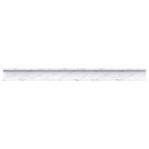 vidaXL Wall Shelf 2 pcs White Marble 100 x 9 x 3 cm Engineered Wood