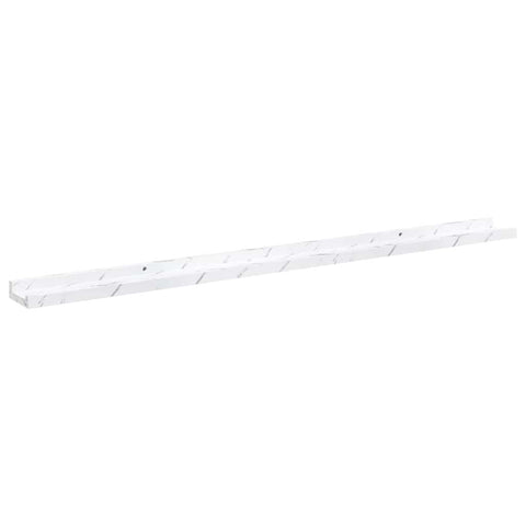 vidaXL Wall Shelf 2 pcs White Marble 115 x 9 x 3 cm Engineered Wood
