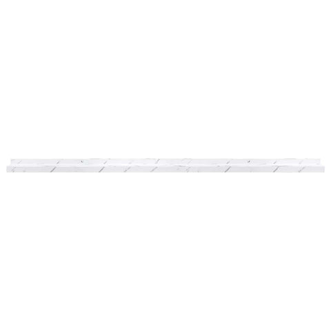 vidaXL Wall Shelf 2 pcs White Marble 115 x 9 x 3 cm Engineered Wood