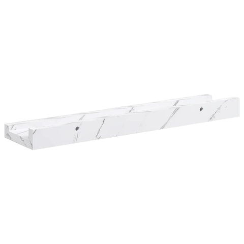 vidaXL Wall Shelf 4 pcs White Marble 40 x 9 x 3 cm Engineered Wood