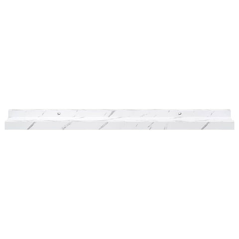 vidaXL Wall Shelf 4 pcs White Marble 60 x 9 x 3 cm Engineered Wood