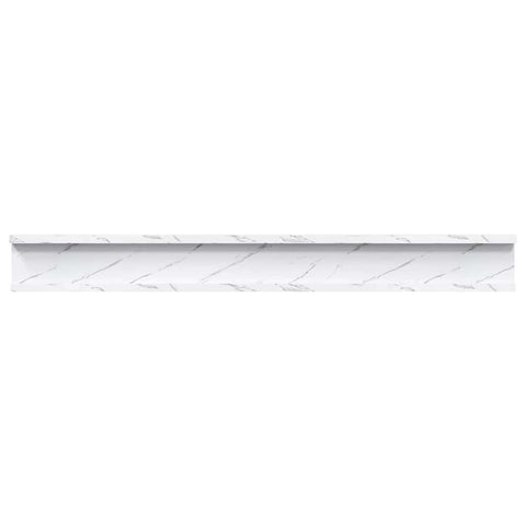 vidaXL Wall Shelf 4 pcs White Marble 80 x 9 x 3 cm Engineered Wood