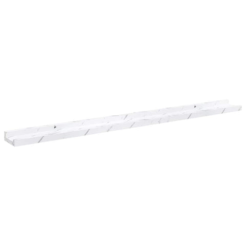 vidaXL Wall Shelf 4 pcs White Marble 100 x 9 x 3 cm Engineered Wood