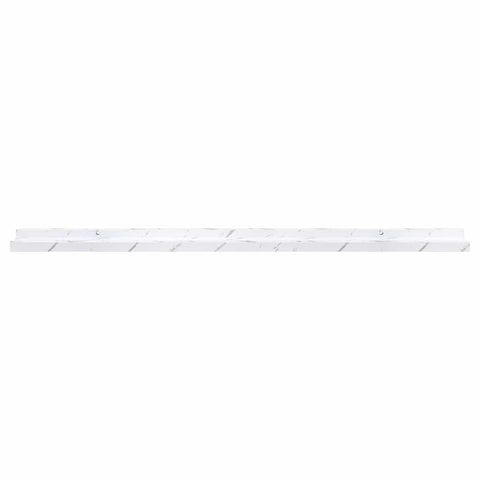 vidaXL Wall Shelf 4 pcs White Marble 100 x 9 x 3 cm Engineered Wood