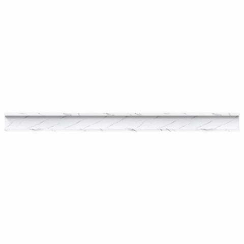 vidaXL Wall Shelf 4 pcs White Marble 115 x 9 x 3 cm Engineered Wood