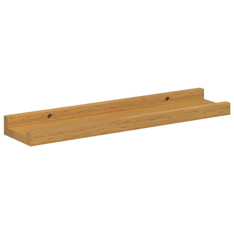vidaXL Wall Shelf with Shelf 2 pcs Beige 40 x 9 x 3 cm Engineered Wood
