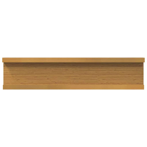 vidaXL Wall Shelf with Shelf 2 pcs Beige 40 x 9 x 3 cm Engineered Wood