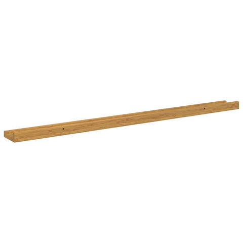 vidaXL Wall Shelf 2 pcs Beige 100 x 9 x 3 cm Engineered Wood