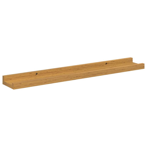 vidaXL Wall Shelf with Shelf 4 pcs Beige 60 x 9 x 3 cm Engineered Wood
