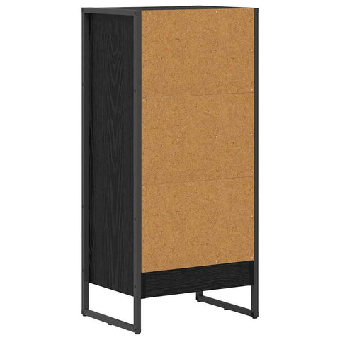 vidaXL Book Cabinet Black Oak 40 x 30 x 86.5 cm Engineered Wood