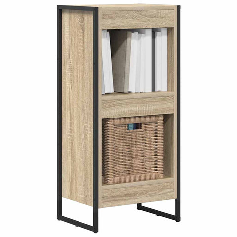vidaXL Book Cabinet Sonoma 40 x 30 x 86.5 cm Engineered Wood
