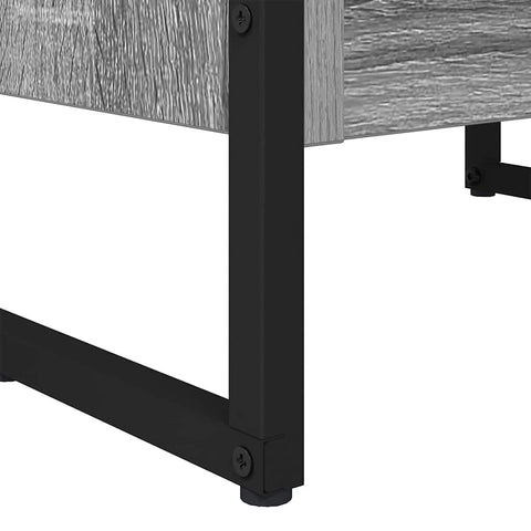 vidaXL Book Cabinet Grey Sonoma 40 x 30 x 86.5 cm Engineered Wood