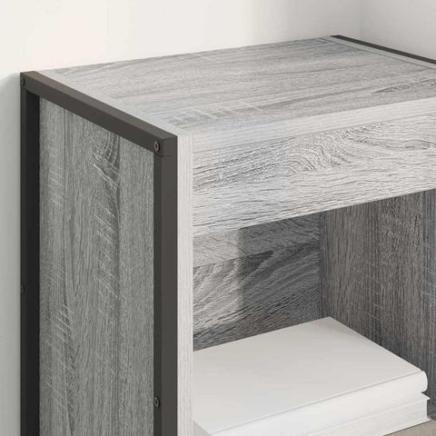 vidaXL Book Cabinet Grey Sonoma 40 x 30 x 86.5 cm Engineered Wood