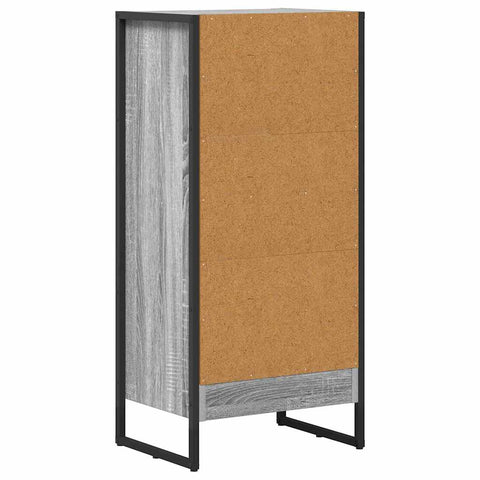 vidaXL Book Cabinet Grey Sonoma 40 x 30 x 86.5 cm Engineered Wood