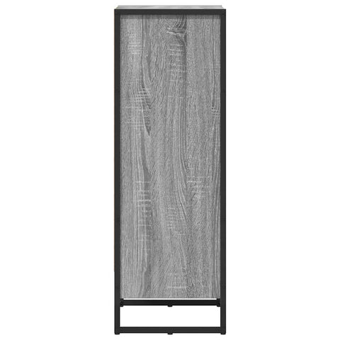 vidaXL Book Cabinet Grey Sonoma 40 x 30 x 86.5 cm Engineered Wood