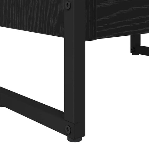 vidaXL Book Cabinet Black Oak 40 x 30 x 121 cm Engineered Wood