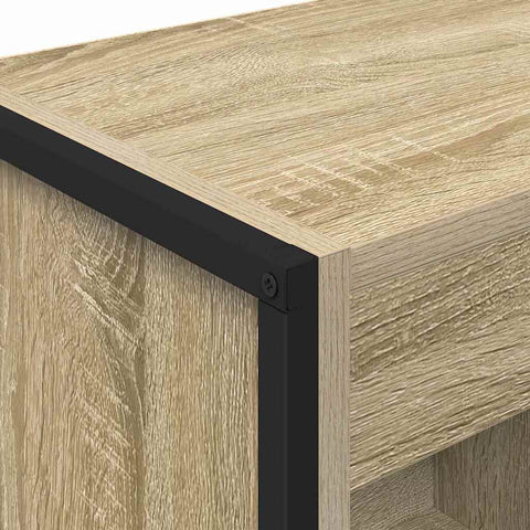 vidaXL Book Cabinet Sonoma 40 x 30 x 121 cm Engineered Wood
