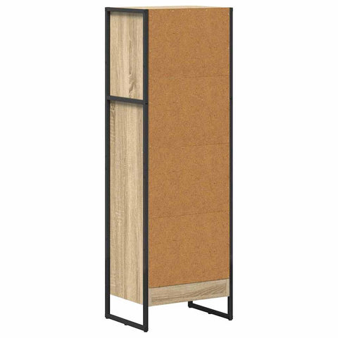 vidaXL Book Cabinet Sonoma 40 x 30 x 121 cm Engineered Wood