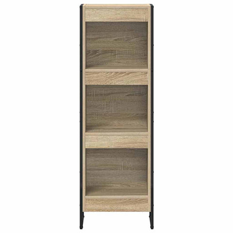 vidaXL Book Cabinet Sonoma 40 x 30 x 121 cm Engineered Wood