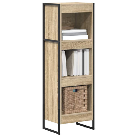 vidaXL Book Cabinet Sonoma 40 x 30 x 121 cm Engineered Wood