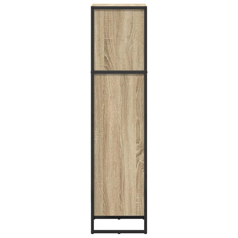 vidaXL Book Cabinet Sonoma 40 x 30 x 121 cm Engineered Wood