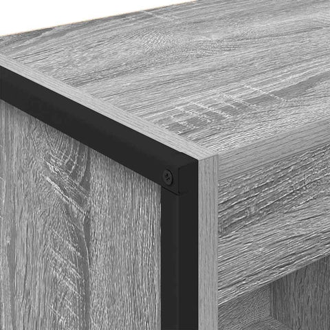 vidaXL Book Cabinet Grey Sonoma 40 x 30 x 121 cm Engineered Wood
