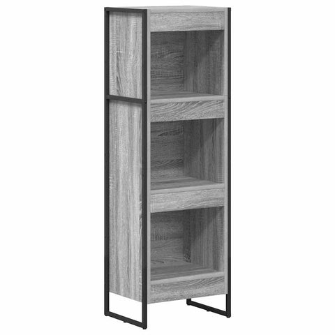 vidaXL Book Cabinet Grey Sonoma 40 x 30 x 121 cm Engineered Wood