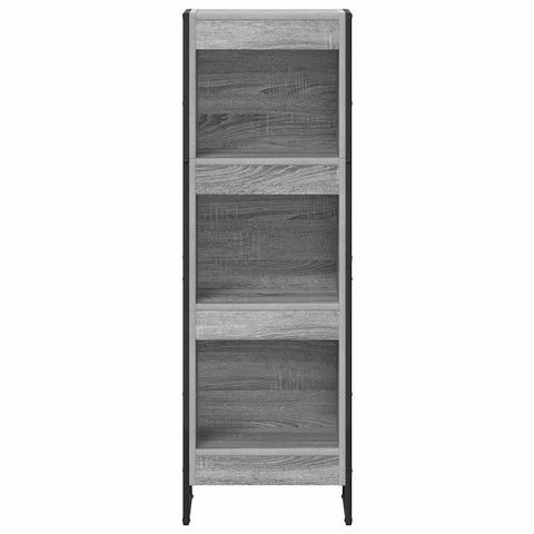 vidaXL Book Cabinet Grey Sonoma 40 x 30 x 121 cm Engineered Wood