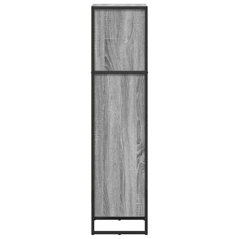 vidaXL Book Cabinet Grey Sonoma 40 x 30 x 121 cm Engineered Wood