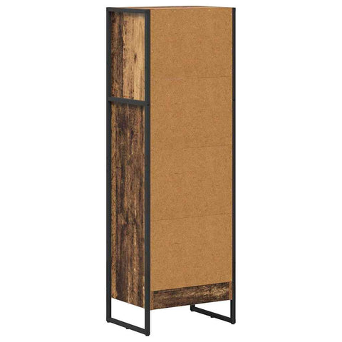 vidaXL Book Cabinet Old Wood 40 x 30 x 121 cm Engineered Wood