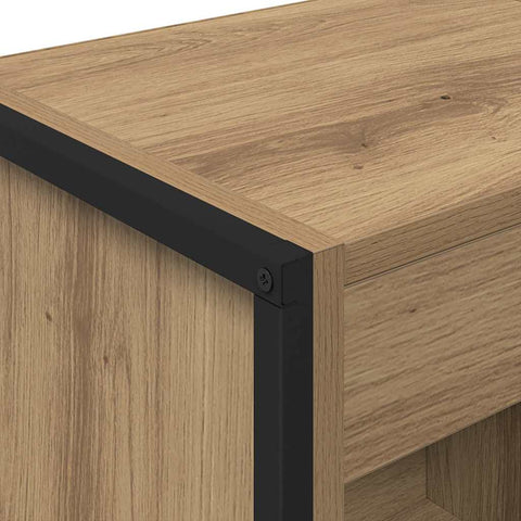 vidaXL Book Cabinet Artisian Oak 40 x 30 x 121 cm Engineered Wood