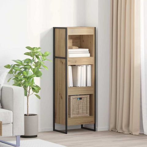 vidaXL Book Cabinet Artisian Oak 40 x 30 x 121 cm Engineered Wood