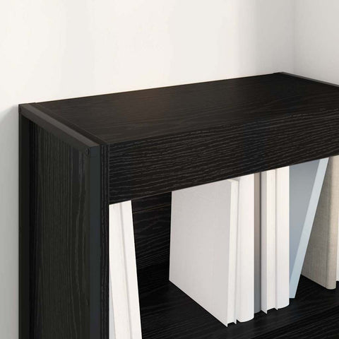 vidaXL Book Cabinet Black Oak 60 x 30 x 86.5 cm Engineered Wood