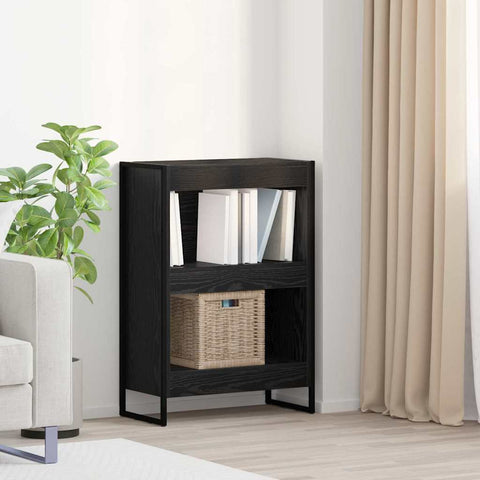 vidaXL Book Cabinet Black Oak 60 x 30 x 86.5 cm Engineered Wood